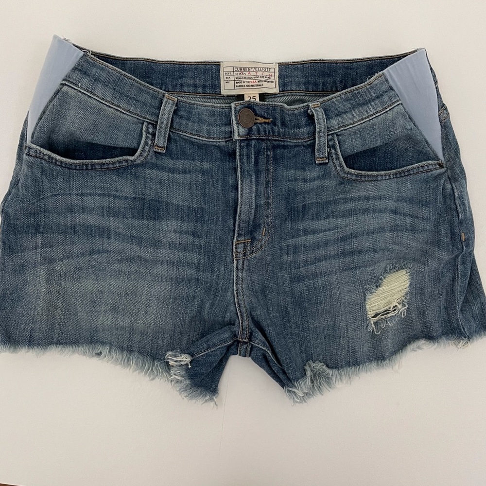 HATCH / Current Elliott Maternity Cut Off Shorts
